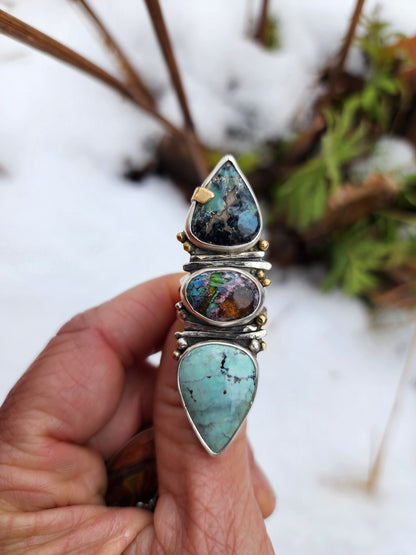 C&T + Fire Opal |size 7|